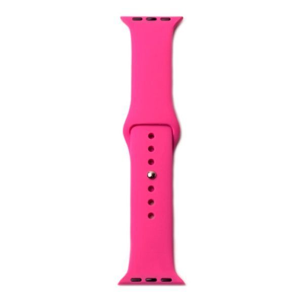 Ремінець Apple watch 38/40/41/SE silicone pink citrus 46966 фото