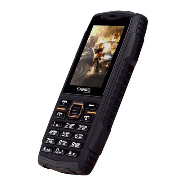 Телефон Sigma X-treme AZ68 Black-Orange UA 25341 фото