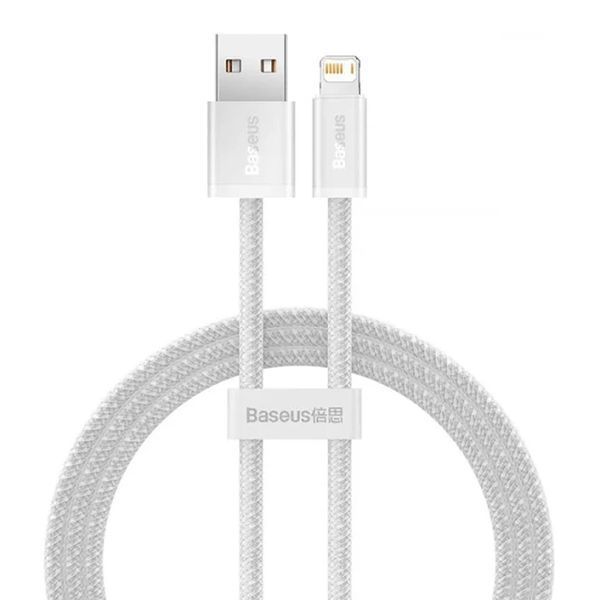 USB Cable Baseus Dynamic Series Fast Charging Lightning 2.4A (1m) white 11301 фото