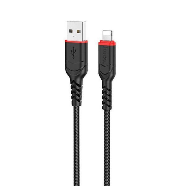 USB Cable Hoco Lightning X59 2.4A 1m black 26750 фото