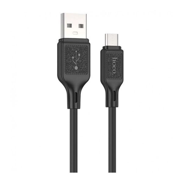 USB Cable Hoco Micro usb X90 2.4A 1m black 37220 фото