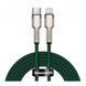 Кабель Baseus Cafule Metal Type-C to Lightning PD 20W (2m) green 03624 фото 1