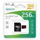 MicroSD 256GB Apacer UHS-I 100R Class10 + SD adapter 36352 фото 1