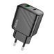МЗП Hoco CS23A PD 30W/3A (1USB-1USB-C) black 35274 фото 2