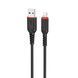 USB Cable Hoco Lightning X59 2.4A 1m black 26750 фото 4