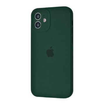 Silicone case Full camera iPhone 15 Pro forest green 37502 фото