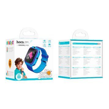 Дитячий годинник з GPS Hoco Y105 2G blue 49367 фото
