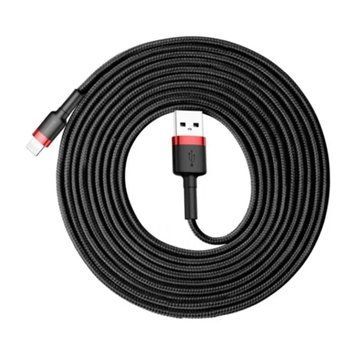 Кабель Baseus Cafule Lightning Cable 2A (3m) red/black 01899 фото