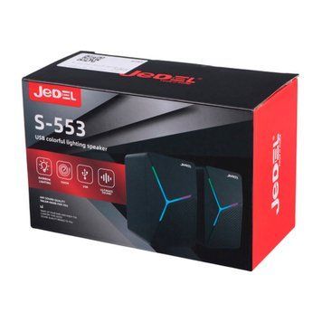 Колонка для комп'ютера Jedel S-553 RGB black 46943 фото