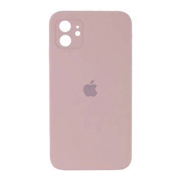 Silicone case Full camera iPhone 14 pink sand 29709 фото