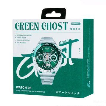 Смарт-годинник Remax Watch26 Green Ghost Alloy silver 45719 фото
