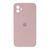 Silicone case Full square close camera iPhone 11 pink sand 27636 фото