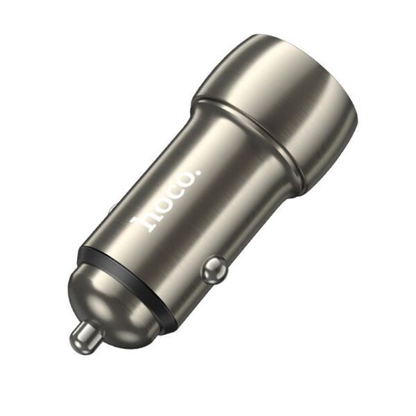 АЗП Hoco Z48 PD 40W/3A QC3.0 (2USB-C) grey 32587 фото