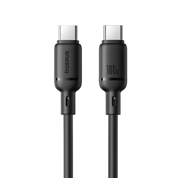 Cable Baseus Silky Series Fast Charging Type-C to Type-C 100W (1m) black 41472 фото