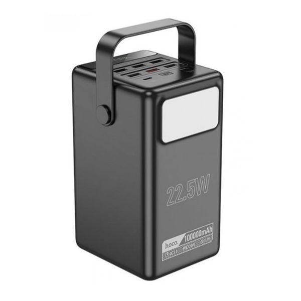 Power bank 100 000 mAh Hoco DB03 Endure 22.5W PD20W fully compatible PB/LED Lamp black 00883 фото