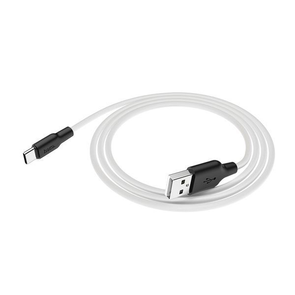 USB Cable Hoco Type-C X21 3A 2m white 21270 фото