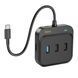 Type-C HUB Hoco HB38 7in1 (HDTV+SD/TF+USB3.0+ 2 USB2.0+PD100W) black 35551 фото 1