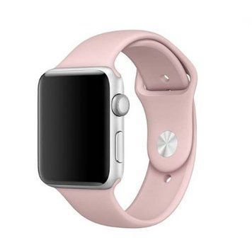 Ремінець Apple watch 38/40/41/SE silicone pink sand 25493 фото