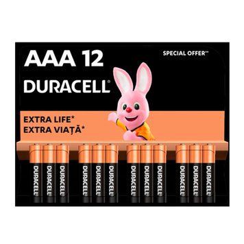 Батарейка Duracell LR03 MN2400 AAA ( упаковка 12 шт, ціна за 12 шт) 18555 фото
