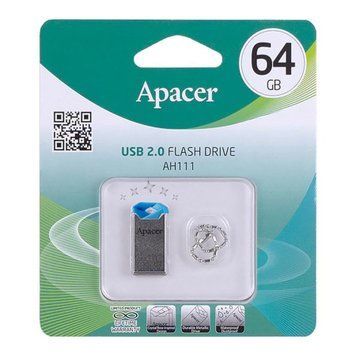 USB Flash 64 GB Apacer AH111 Blue UA 18149 фото