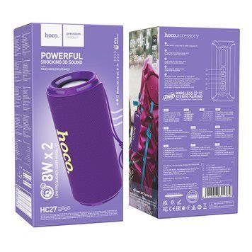 Колонка Bluetooth Hoco HC27 violet 40125 фото