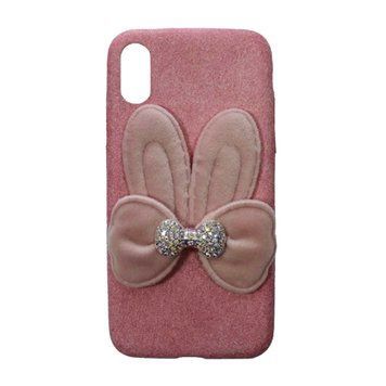 Накладка iPhone X/Xs Soft Batterly pink 10153 фото