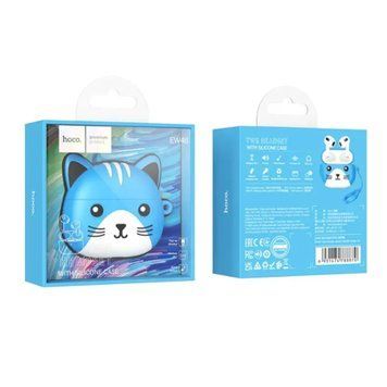 Навушники AirPods 3 Hoco EW46 white + case cat blue 32595 фото