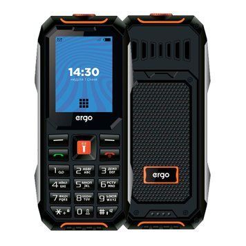 Телефон Ergo E182 Black-Orange UA 45869 фото