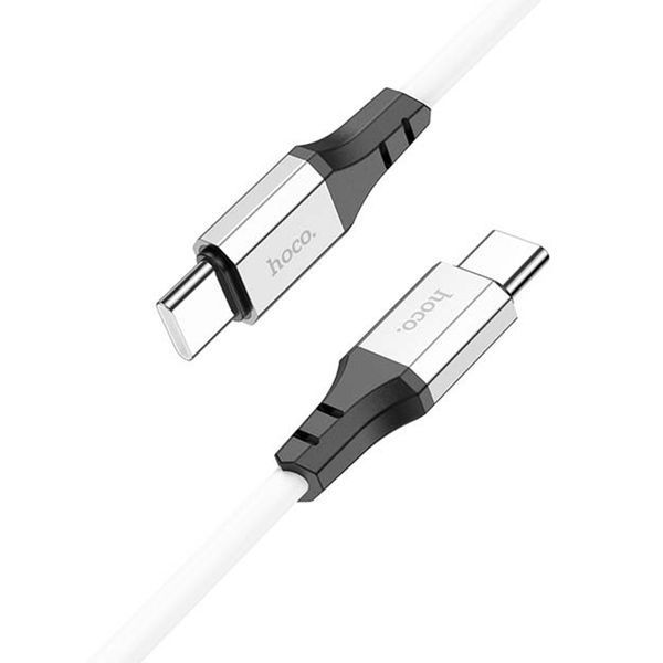 Cable Hoco Type-C to Type-C X86 60W/3A 1m white 43765 фото