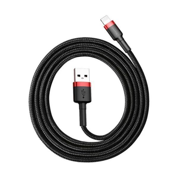 USB Cable Baseus Cafule Lightning Special Edition 2.4A (1m) red/black 01907 фото