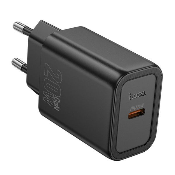 МЗП Hoco N60 PD 20W/3A (USB-C) black 20869 фото