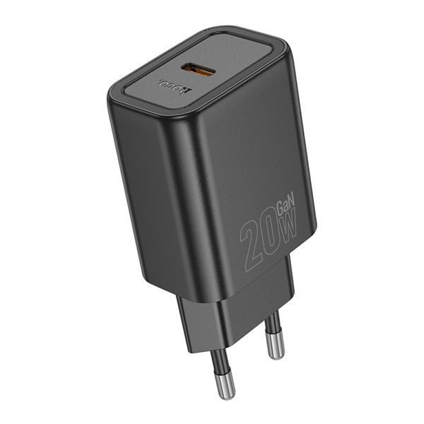 МЗП Hoco N60 PD 20W/3A (USB-C) black 20869 фото