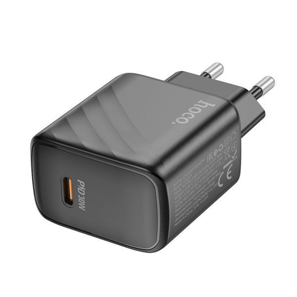 МЗП Hoco CS22A PD 30W/3A (1USB-C) black 33741 фото