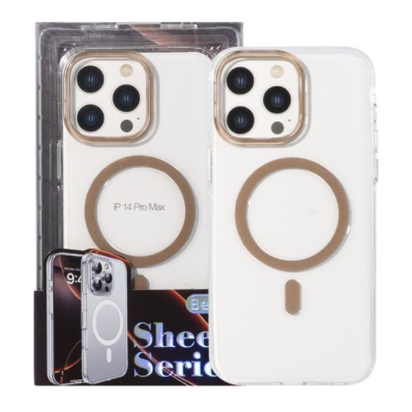 Накладка Samsung S25 Ultra MagSafe Sheen series PC gold 04138 фото