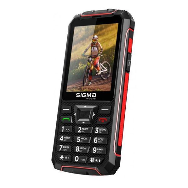 Телефон Sigma X-treme PR68 Black- Red UA 26078 фото