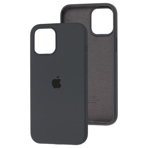 Silicone case Full iPhone 12/12 Pro dark grey 33151 фото