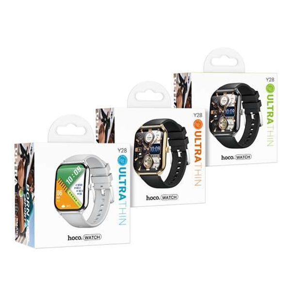 Смарт-годинник Hoco Y28 AMOLED sports black 39745 фото