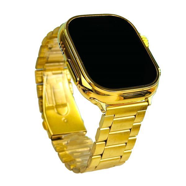 Смарт-годинник Ultra Max + 2 ремінця gold 39574 фото