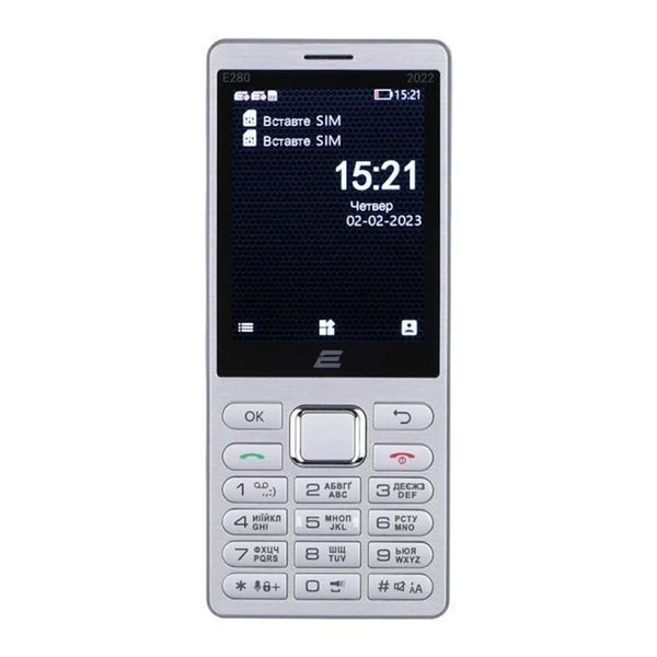 Телефон 2E E280 2022 Silver UA 36464 фото
