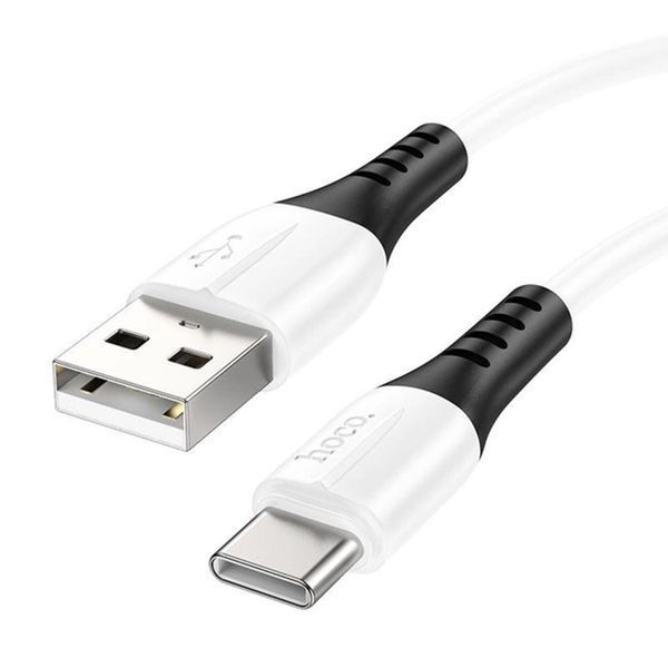 USB Cable Hoco Lightning X82 2.4A 1m white 34036 фото