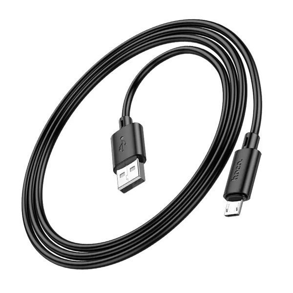USB Cable Hoco Micro usb X88 2.4A 1m black 30678 фото