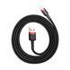 USB Cable Baseus Cafule Lightning Special Edition 2.4A (1m) red/black 01907 фото 3