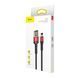 USB Cable Baseus Cafule Lightning Special Edition 2.4A (1m) red/black 01907 фото 1