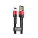 USB Cable Baseus Cafule Lightning Special Edition 2.4A (1m) red/black 01907 фото 2