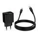 МЗП Hoco CS84A PD 30W/3A QC3.0 (1USB/1USB-C) + cable Type-C to Type-C black 45627 фото 4
