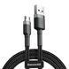 USB Cable Baseus Cafule Micro USB 2.4A (1m) gray/black 05174 фото 2