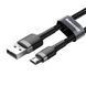 USB Cable Baseus Cafule Micro USB 2.4A (1m) gray/black 05174 фото 3