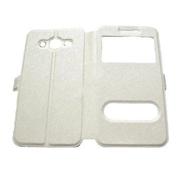 Книжка 2 вікна Samsung J500/J5 2015 white 04608 фото