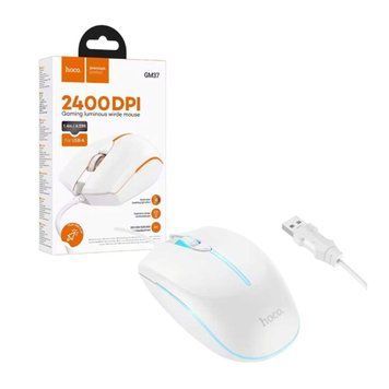 Мишка дротова Hoco GM37 white 22233 фото