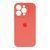 Silicone case Full camera iPhone 13 peach 42532 фото